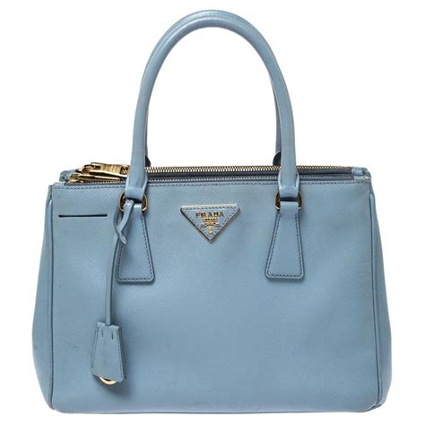 prada double bag light blue|dark blue prada bag.